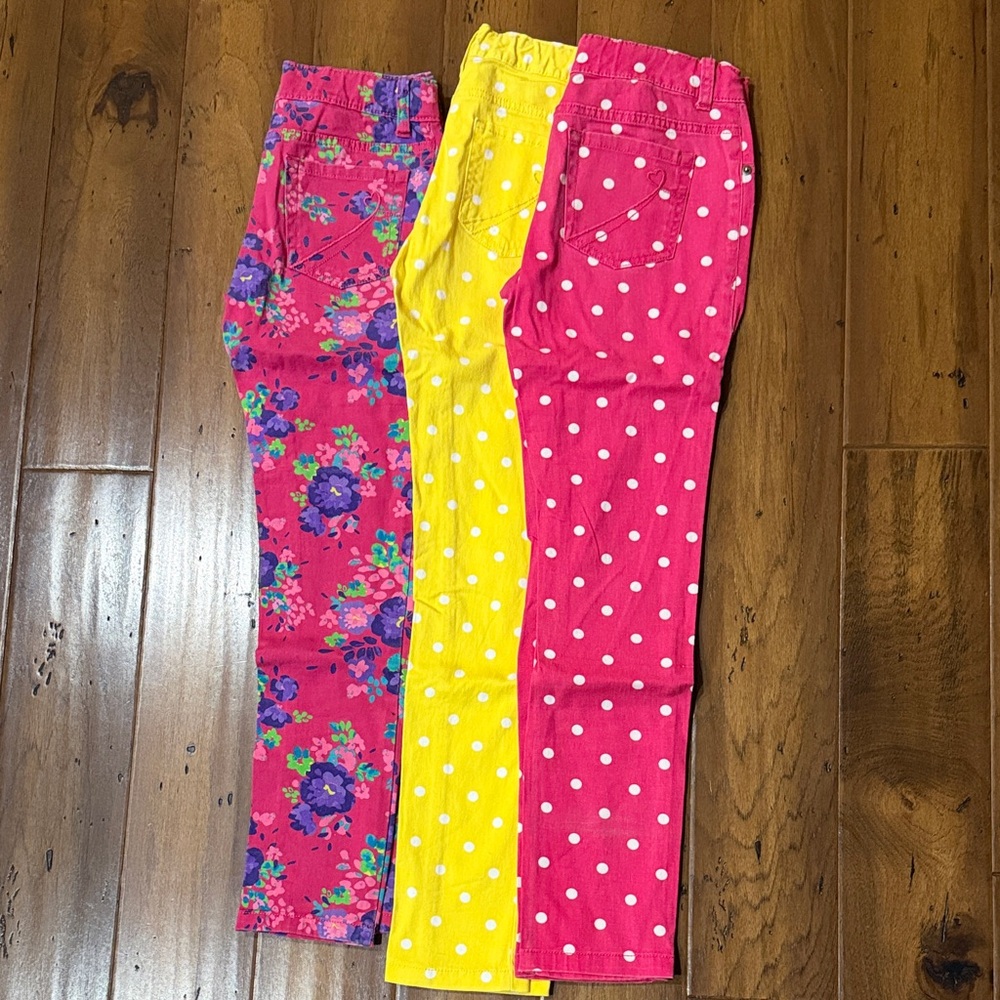 The Children's Place Pink, Yellow, and Red Kids Casual Bottoms